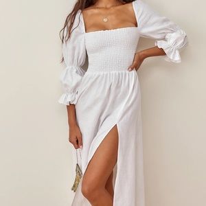 Reformation Hyland Linen Dress